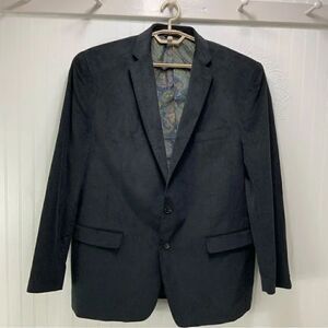 LAUREN RALPH LAUREN Black Corduroy Blazer